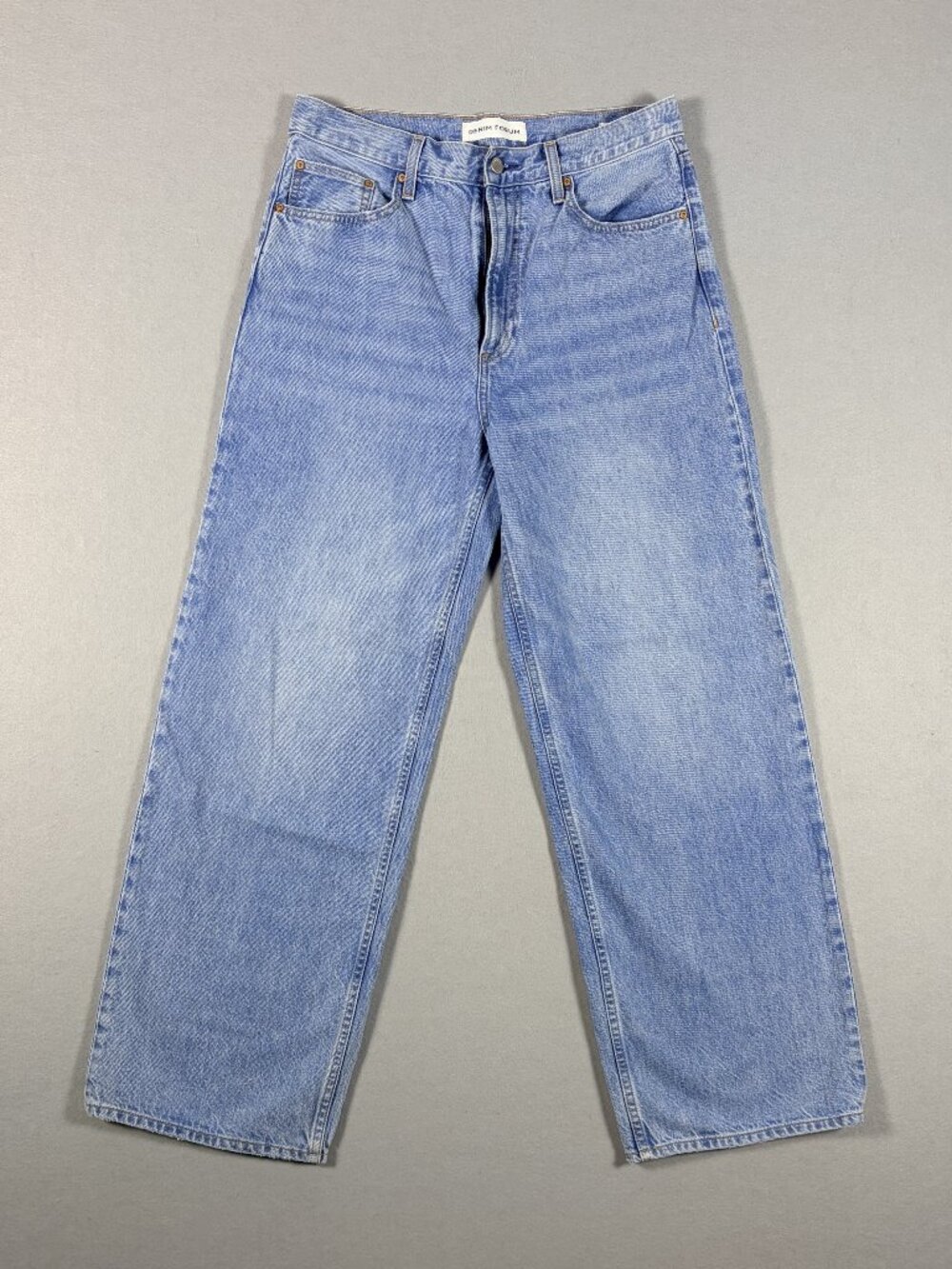 Denim Forum Aritzia The ’90s Lo‑Rise Baggy Wide Jeans Women’s Size 28 Light Wash